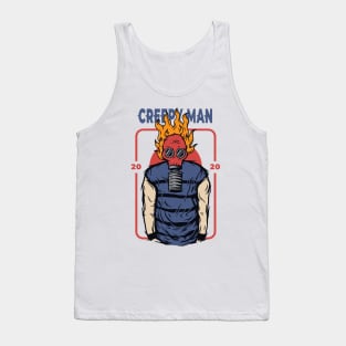 creepy man with gas mask Tank Top